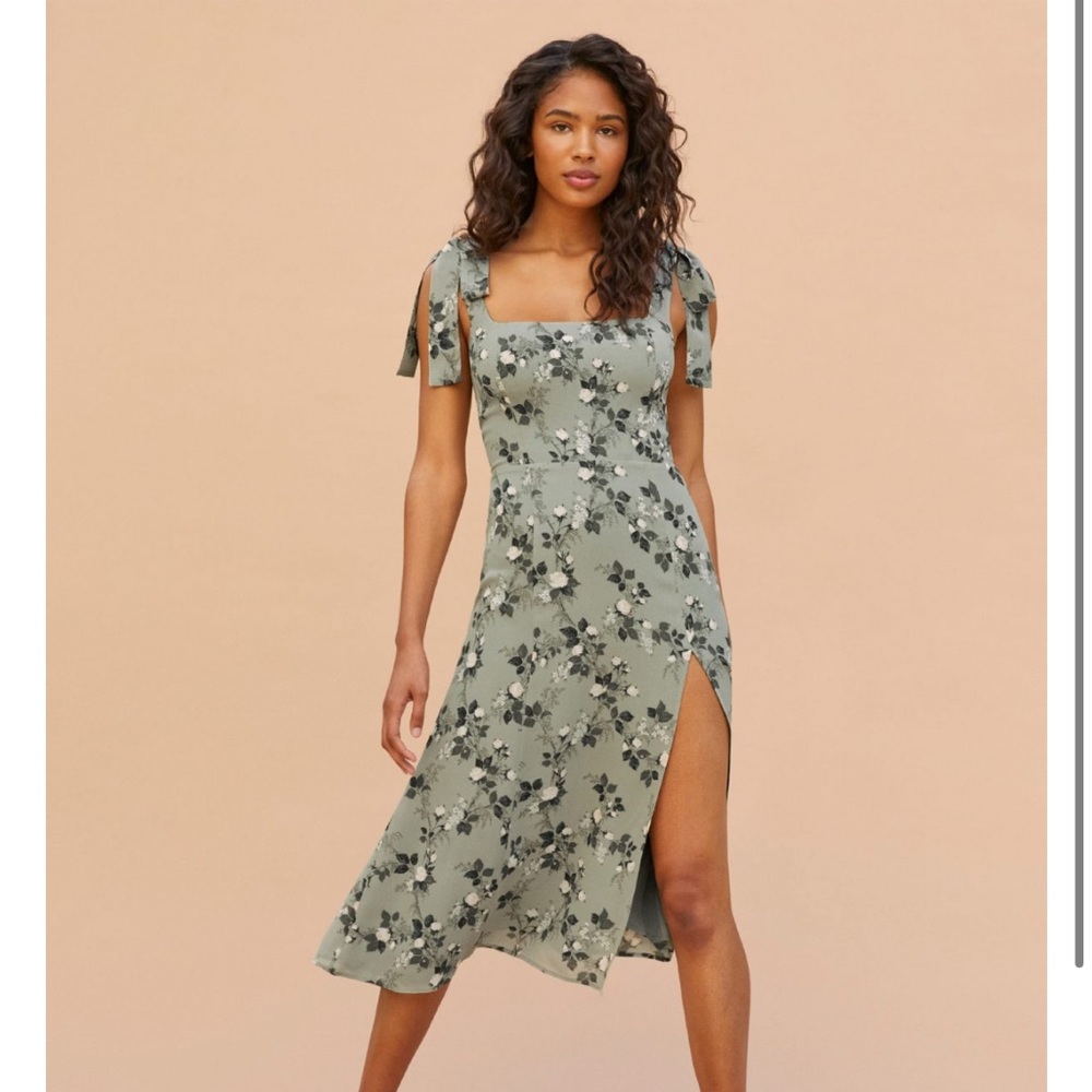 NWOT REFORMATION Twilight Dress SIZE 2 verde - Picture 2 of 14